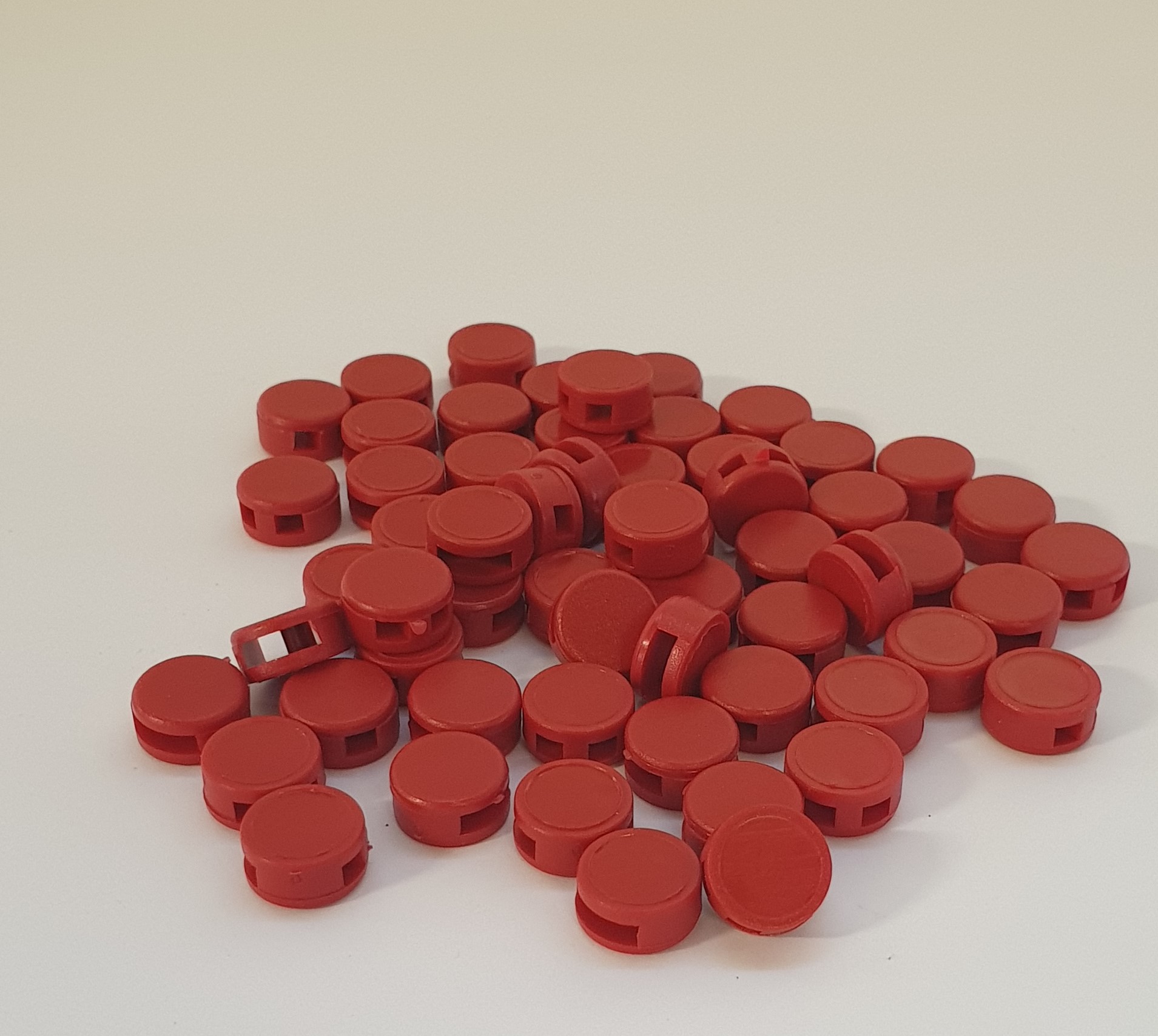 Plastikplomben Kunststoffplomben 10 mm rot 1000 Stk 